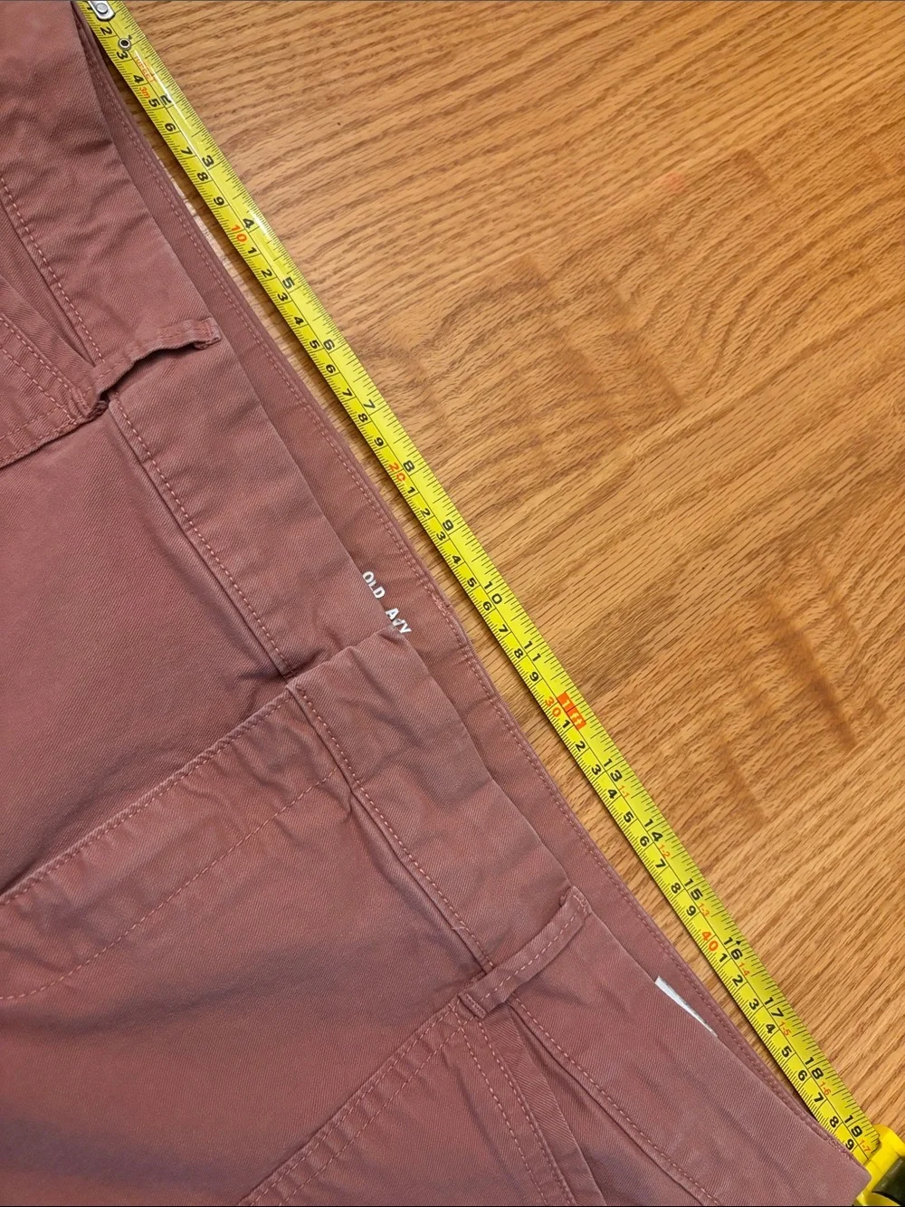 Old Navy Women's Cropped Straight Pants - Mauve Pink/Rust
